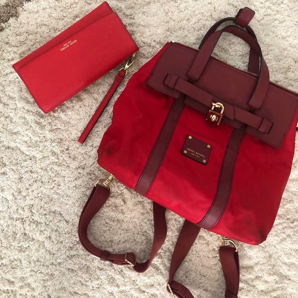Henri Bendel back pack set